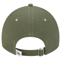 Men's New Era Olive Kansas City Chiefs Main 9TWENTY Adjustable Hat