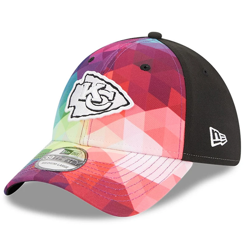 Casquette flexible NFL Crucial Catch 39THIRTY New Era pour hommes, rose, Kansas City Chiefs 2023