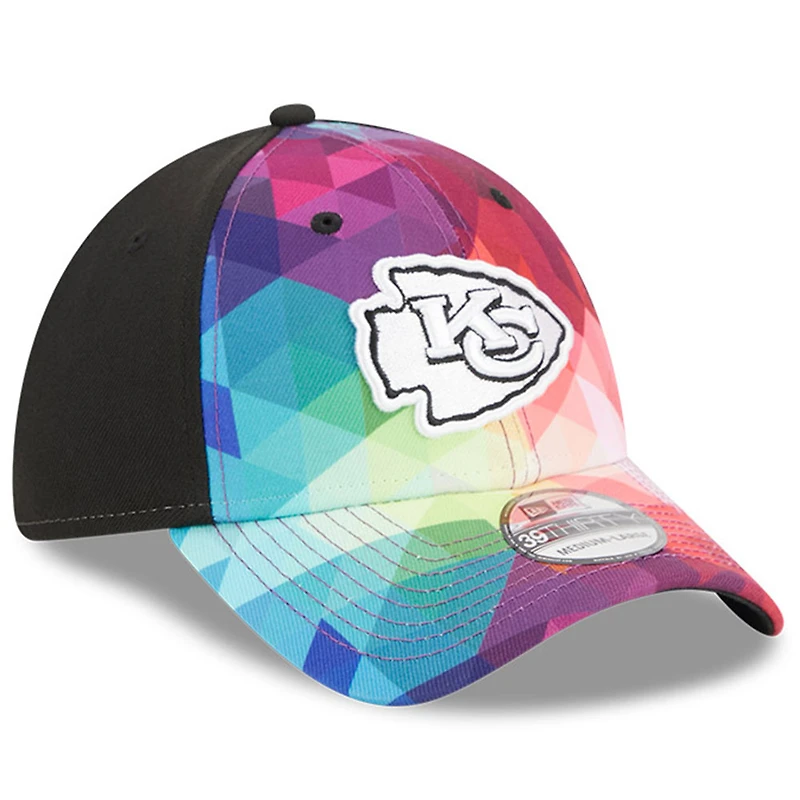 Casquette flexible NFL Crucial Catch 39THIRTY New Era pour hommes, rose, Kansas City Chiefs 2023