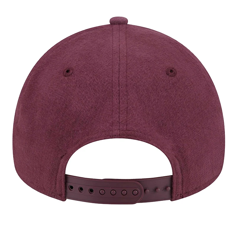 Casquette ajustable en moleskine injectée Kansas City Chiefs pour homme New Era violet