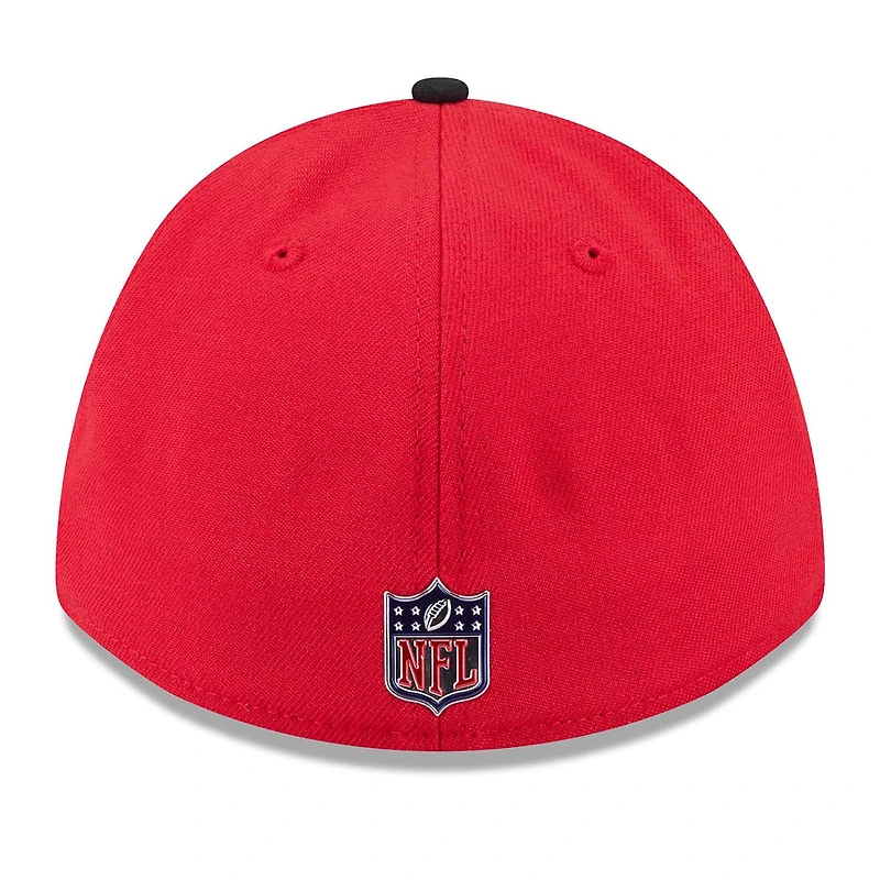 Men's New Era Red/Black Kansas City Chiefs 2026 NFL Draft 39THIRTY M-Crown Flex Hat