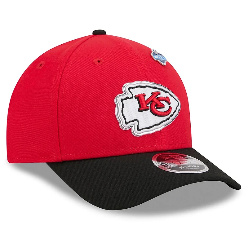 Men's New Era Red/Black Kansas City Chiefs 2026 NFL Draft 9FORTY M-Crown Adjustable Hat