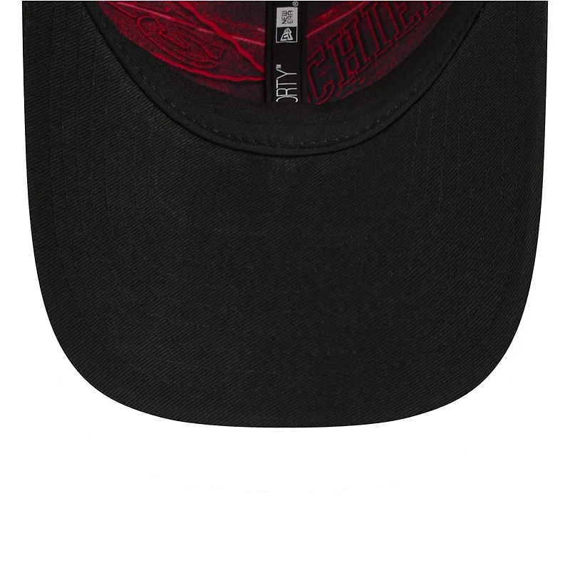Men's New Era Red/Black Kansas City Chiefs 2026 NFL Draft 9FORTY M-Crown Adjustable Hat