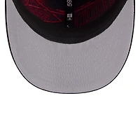 Casquette New Era rouge/noire Kansas City Chiefs, édition spéciale NFL Draft 2026, modèle 59FIFTY pré-courbée.