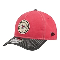 Men's New Era  Red/Black Kansas City Chiefs 9FORTY Felt A-Frame Adjustable Hat