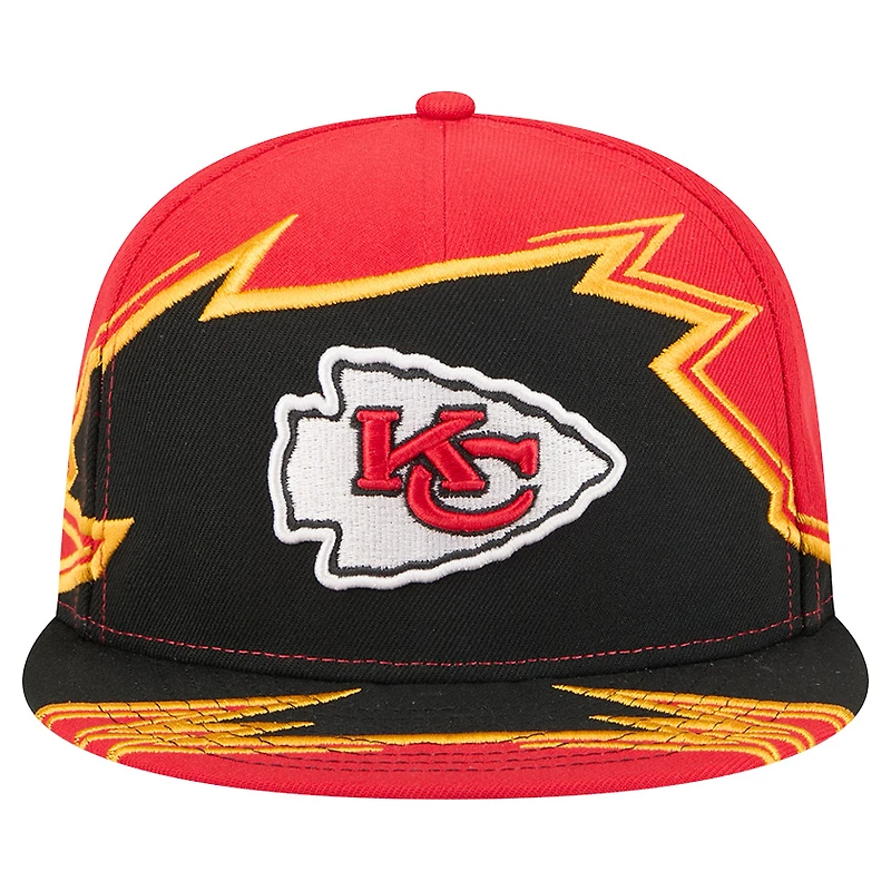 Men's New Era  Red/Black Kansas City Chiefs Break 59FIFTY Fitted Hat