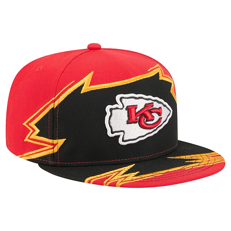 Men's New Era  Red/Black Kansas City Chiefs Break 59FIFTY Fitted Hat