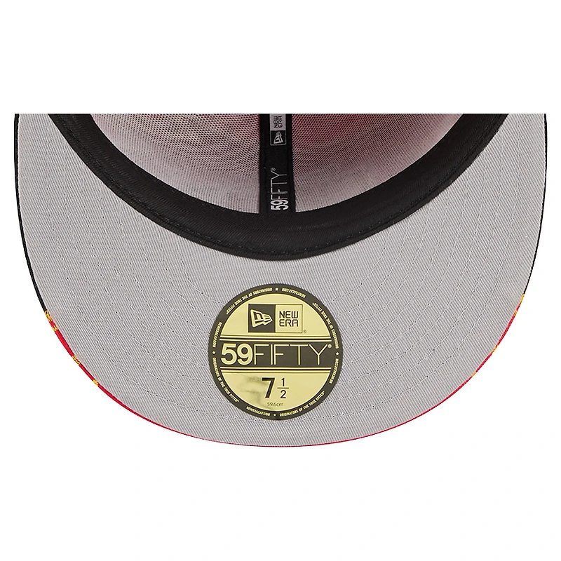 Men's New Era  Red/Black Kansas City Chiefs Break 59FIFTY Fitted Hat