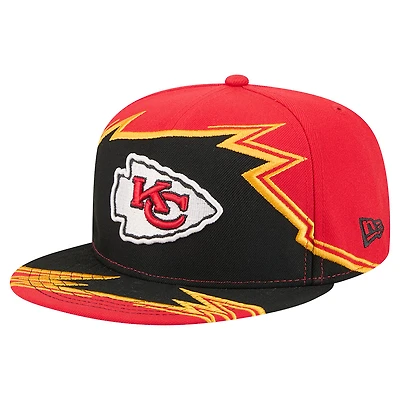 Men's New Era  Red/Black Kansas City Chiefs Break 59FIFTY Fitted Hat