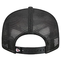 Casquette snapback 9FIFTY rouge/noir pour homme New Era Kansas City Chiefs Outdoor Split Panel