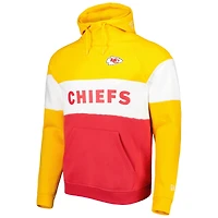Sweat à capuche New Era rouge et or Kansas City Chiefs pour homme