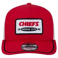 Men's New Era Red/White Kansas City Chiefs Patch 19TWENTY Adjustable Hat