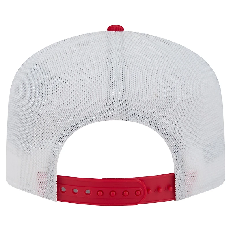 Men's New Era Red/White Kansas City Chiefs Patch 19TWENTY Adjustable Hat