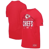 T-shirt rouge New Era pour homme, camp d'entraînement NFL 2025 des Kansas City Chiefs