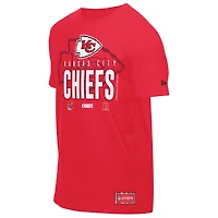 T-shirt rouge New Era pour homme, camp d'entraînement NFL 2025 des Kansas City Chiefs