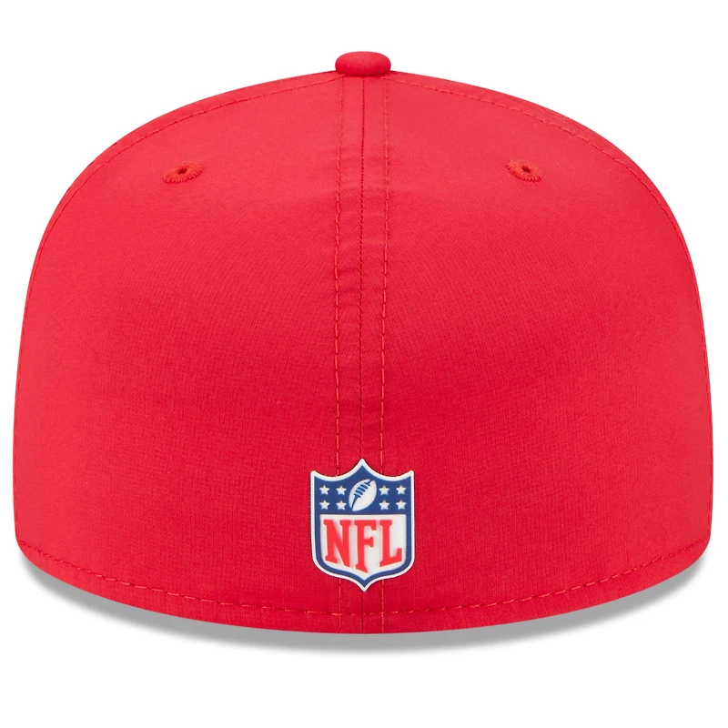 Men's New Era Red Kansas City Chiefs 2025 Sideline 59FIFTY Fitted Hat