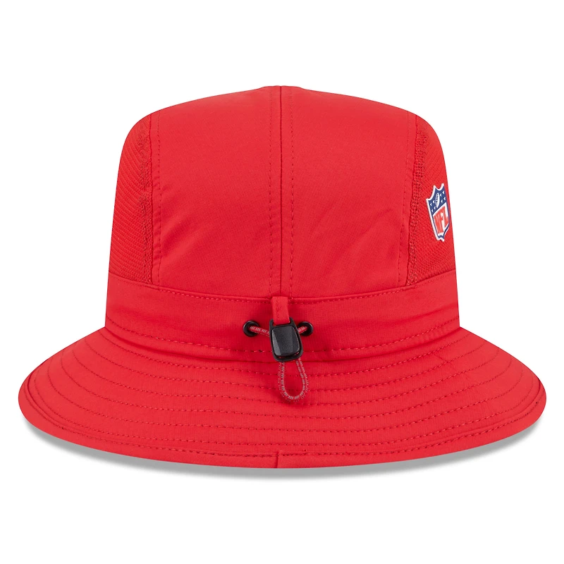 Bob rouge New Era pour homme Kansas City Chiefs 2025 Sideline