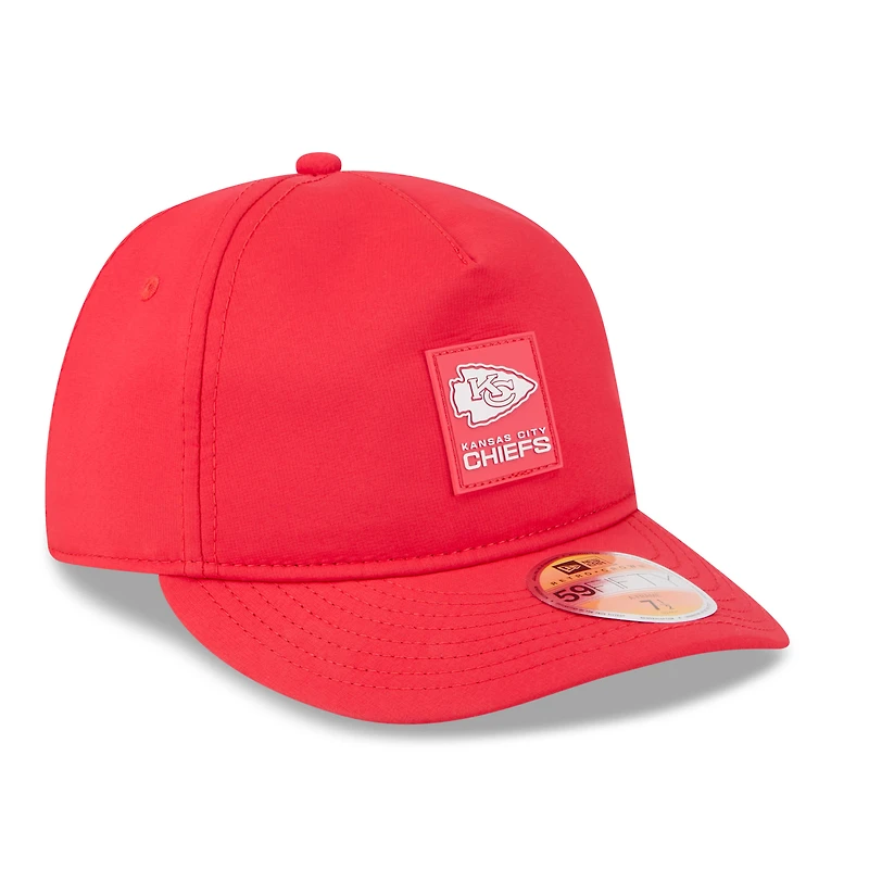 Men's New Era Red Kansas City Chiefs 2025 Sideline Retro Crown 59FIFTY Fitted Hat