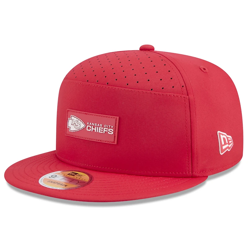 Casquette snapback 9FIFTY rouge New Era Kansas City Chiefs 2025 pour homme