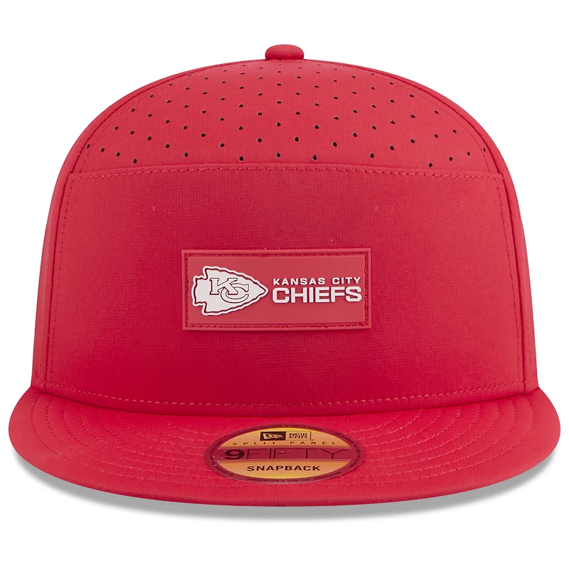Casquette snapback 9FIFTY rouge New Era Kansas City Chiefs 2025 pour homme