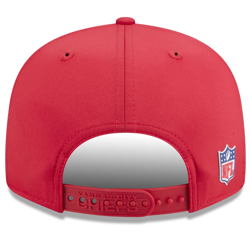 Casquette snapback 9FIFTY rouge New Era Kansas City Chiefs 2025 pour homme