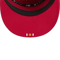 Men's New Era Red Kansas City Chiefs 2025 Sideline  Split Panel 9FIFTY Snapback Hat