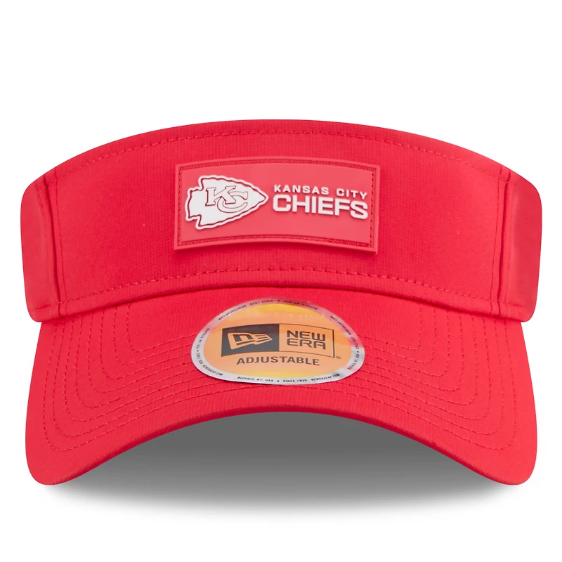 Visière latérale rouge New Era pour homme des Kansas City Chiefs 2025