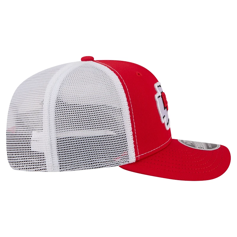 Casquette trucker ajustable New Era rouge Kansas City Chiefs 9SEVENTY pour homme