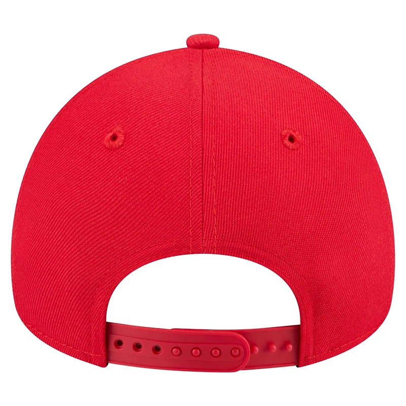 Casquette ajustable A-Frame 9FORTY rouge Kansas City Chiefs de New Era pour homme