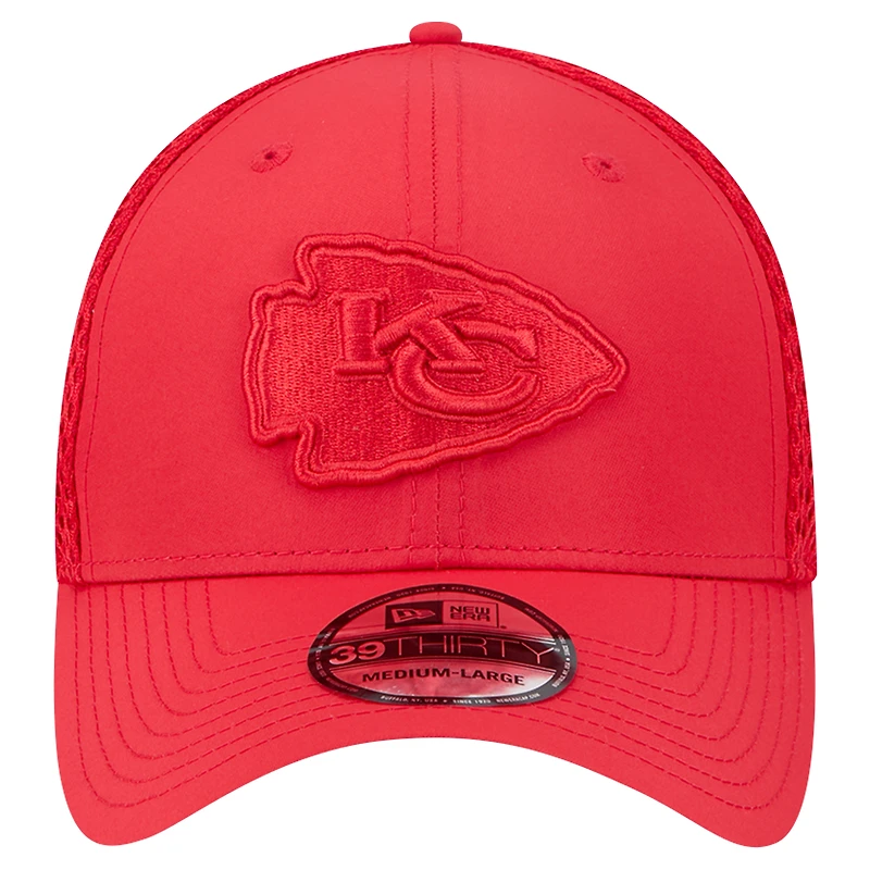 Casquette flexible 39THIRTY Active Team Tone des Kansas City Chiefs New Era pour hommes, rouge