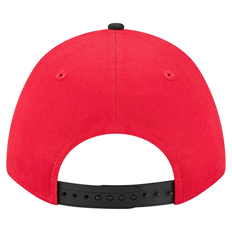 Men's New Era Red Kansas City Chiefs Arch COOLERA 9FORTY A-Frame M-Crown Adjustable Hat