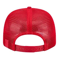 Men's New Era Red Kansas City Chiefs Contest 9SEVENTY Adjustable Trucker Hat