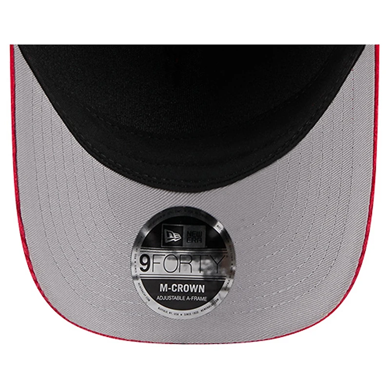 Men's New Era Red Kansas City Chiefs Cord Corduroy 9FORTY A-Frame Adjustable Hat