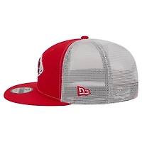 Men's New Era  Red Kansas City Chiefs Core Team 9FIFTY Trucker Snapback Hat