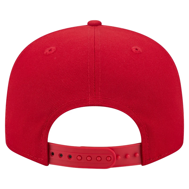 Casquette snapback New Era rouge Kansas City Chiefs Core Team Script 9FIFTY pour homme