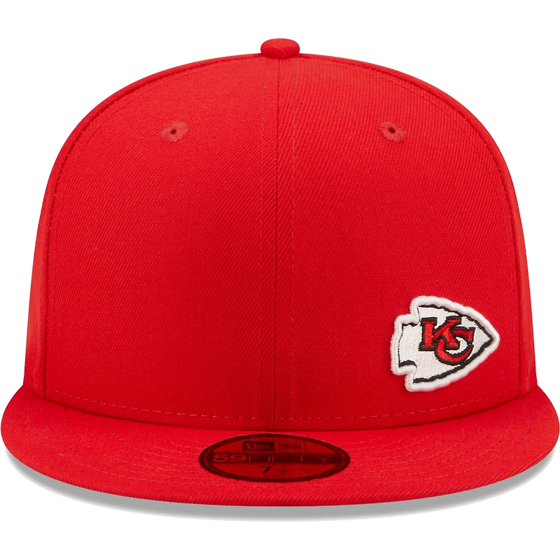 Casquette ajustée 59FIFTY Flawless des Chiefs de Kansas City New Era rouge pour homme