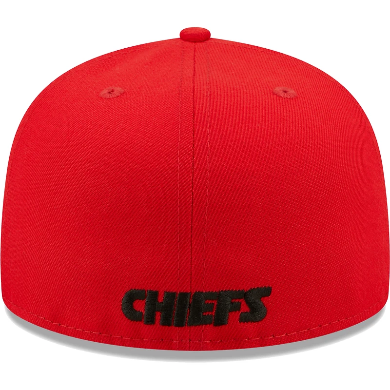 Casquette ajustée 59FIFTY Flawless des Chiefs de Kansas City New Era rouge pour homme