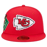 Men's New Era  Red Kansas City Chiefs Group Chat 59FIFTY Fitted Hat