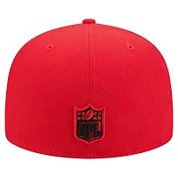 Men's New Era  Red Kansas City Chiefs Group Chat 59FIFTY Fitted Hat