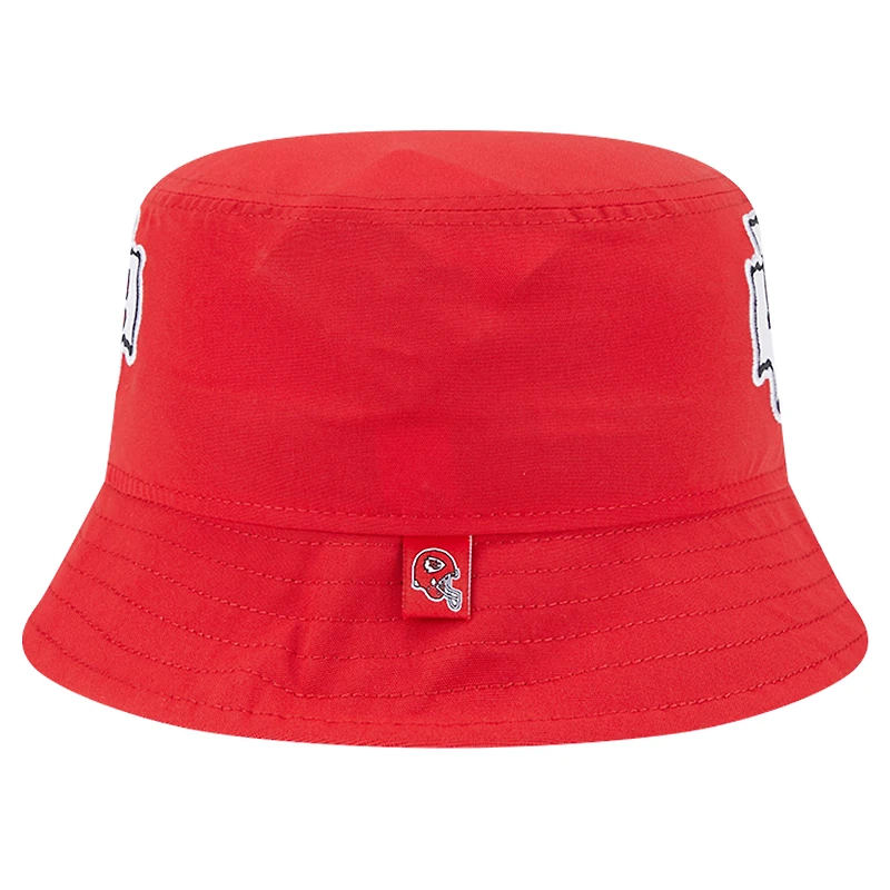 Chapeau bob rouge Kansas City Chiefs New Era pour homme
