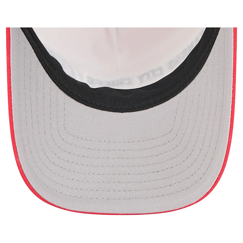 Casquette ajustable New Era rouge Kansas City Chiefs Linear A-Frame 9FORTY pour homme