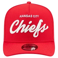 Men's New Era  Red Kansas City Chiefs Local Play A-Frame 9FIFTY Snapback Hat