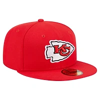 Casquette ajustée 59FIFTY Main des Chiefs de Kansas City New Era rouge pour homme