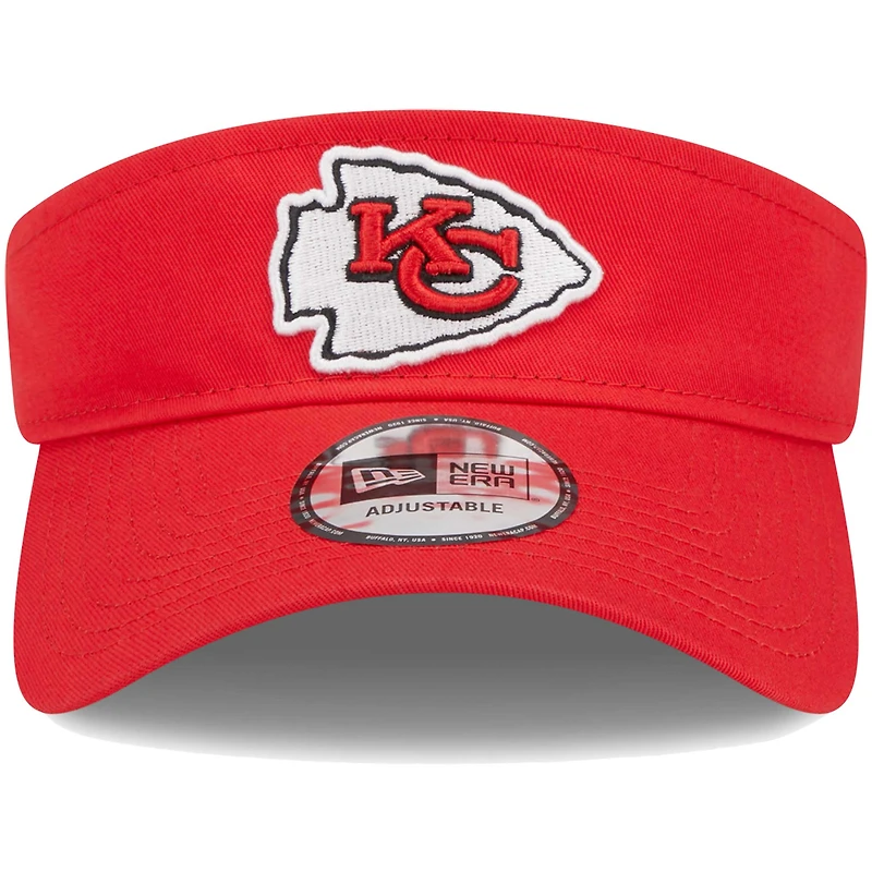 Visière ajustable principale des Chiefs de Kansas City New Era rouge pour homme