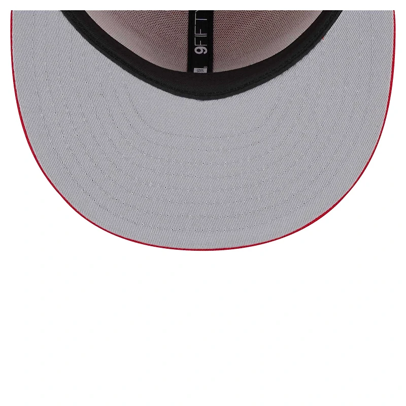 Casquette 9FIFTY Snapback rouge Kansas City Chiefs Main Script New Era pour homme