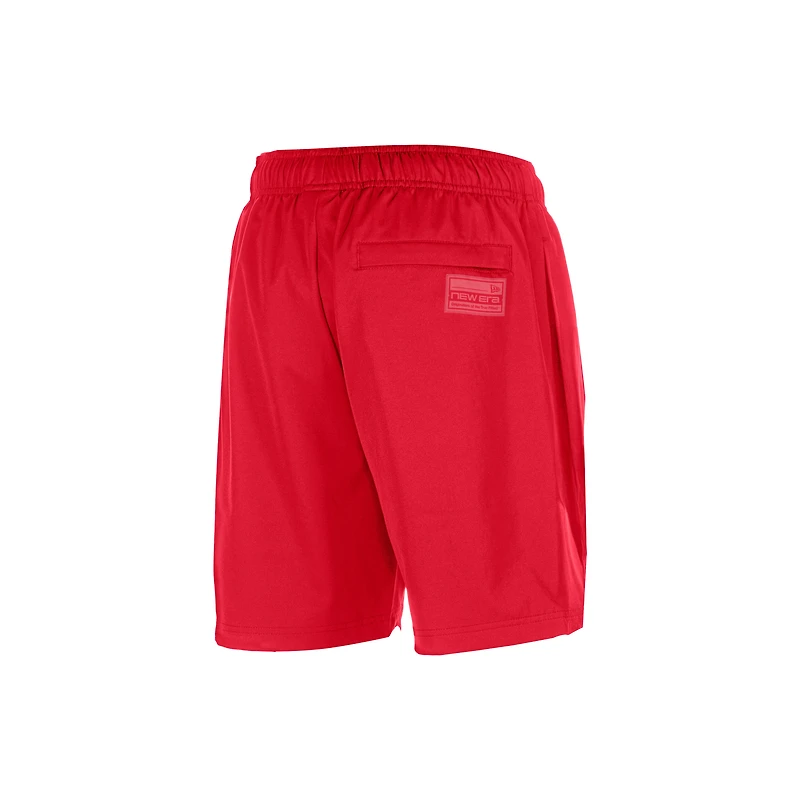 Short de match New Era rouge Kansas City Chiefs pour homme
