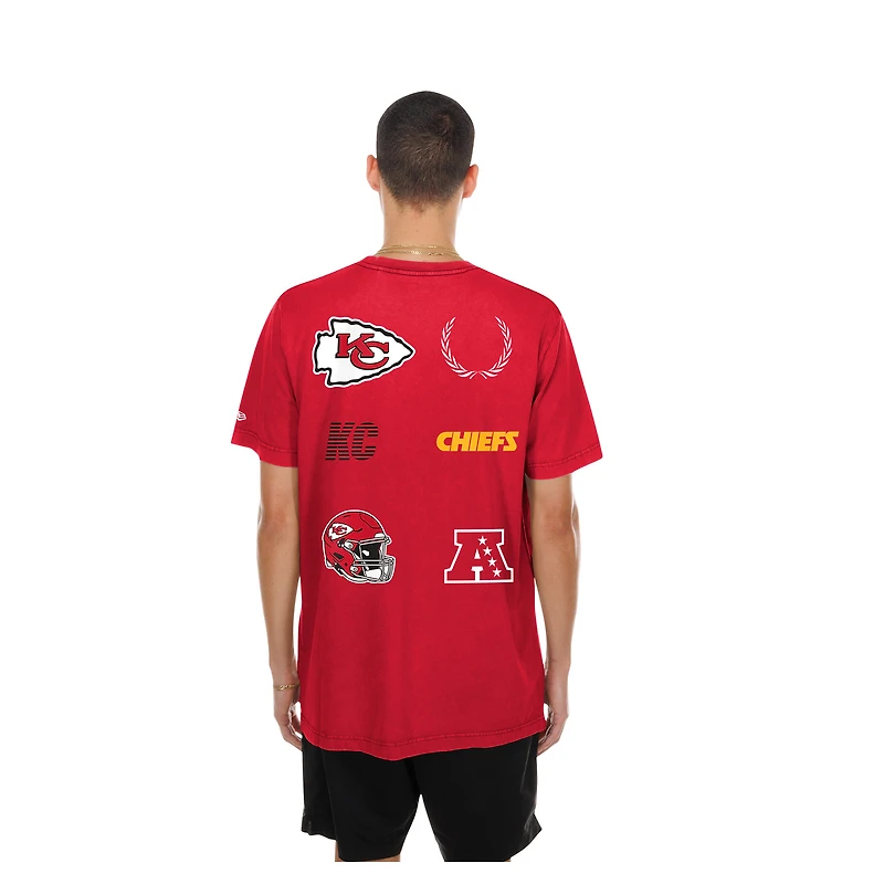 T-shirt de match New Era rouge Kansas City Chiefs pour homme