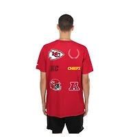 T-shirt de match New Era rouge Kansas City Chiefs pour homme