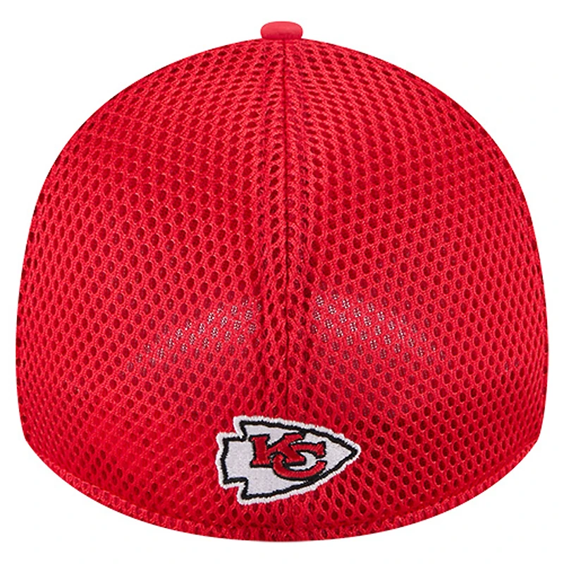 Casquette 39THIRTY Flex Outline rouge des Kansas City Chiefs de New Era pour homme