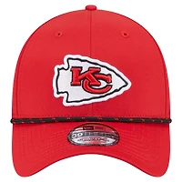 Casquette perforée 39THIRTY Flex rouge New Era pour homme des Kansas City Chiefs
